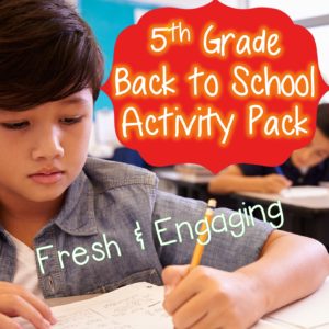 5th grade new activities cover page