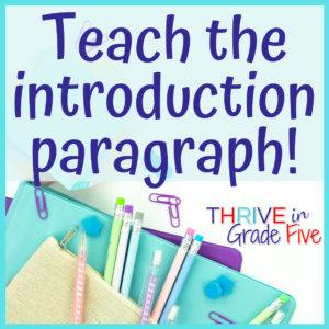 Five paragraph essays - introduction paragraphs