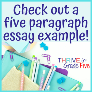 Example of a Five paragraph essays