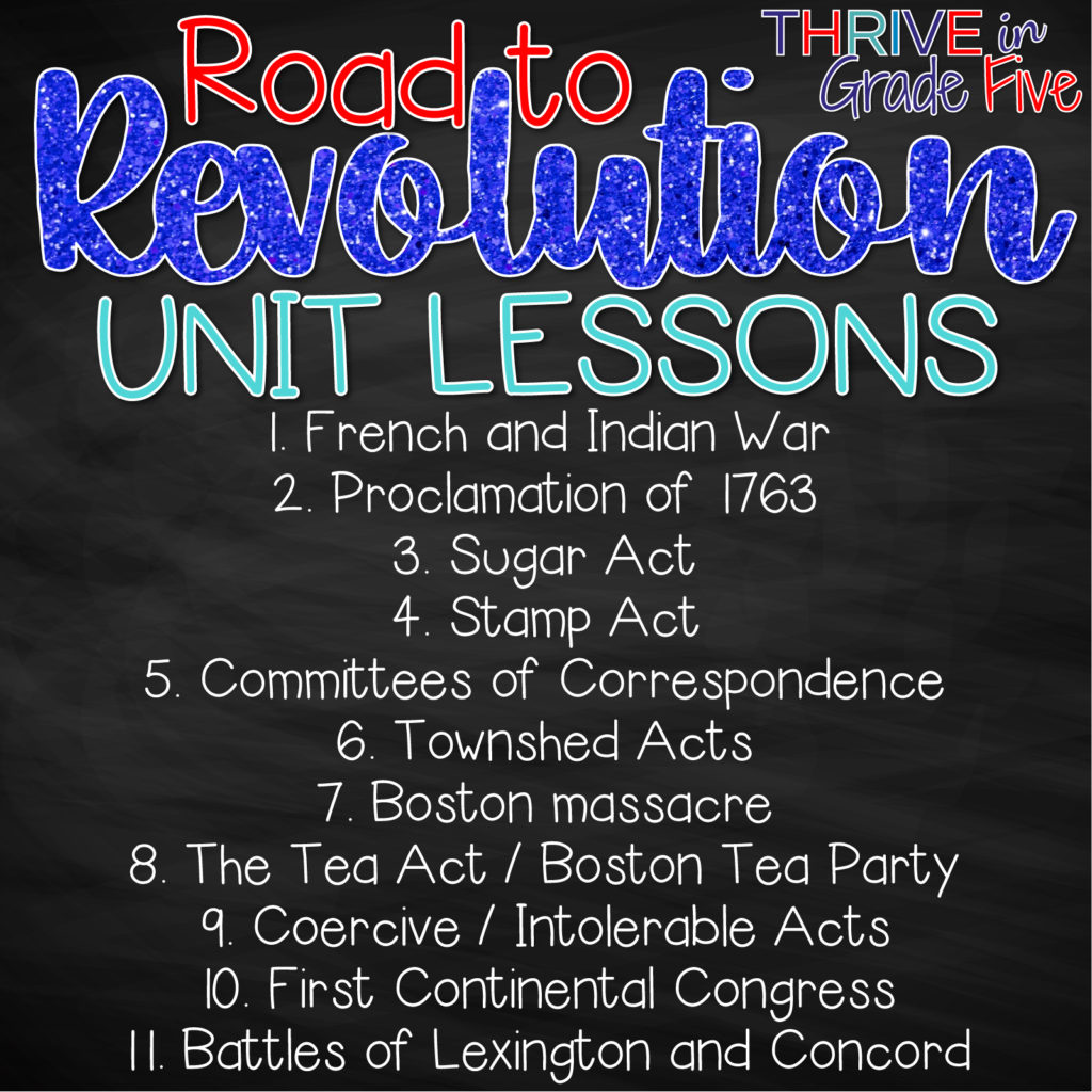 Road to Revolution lessons