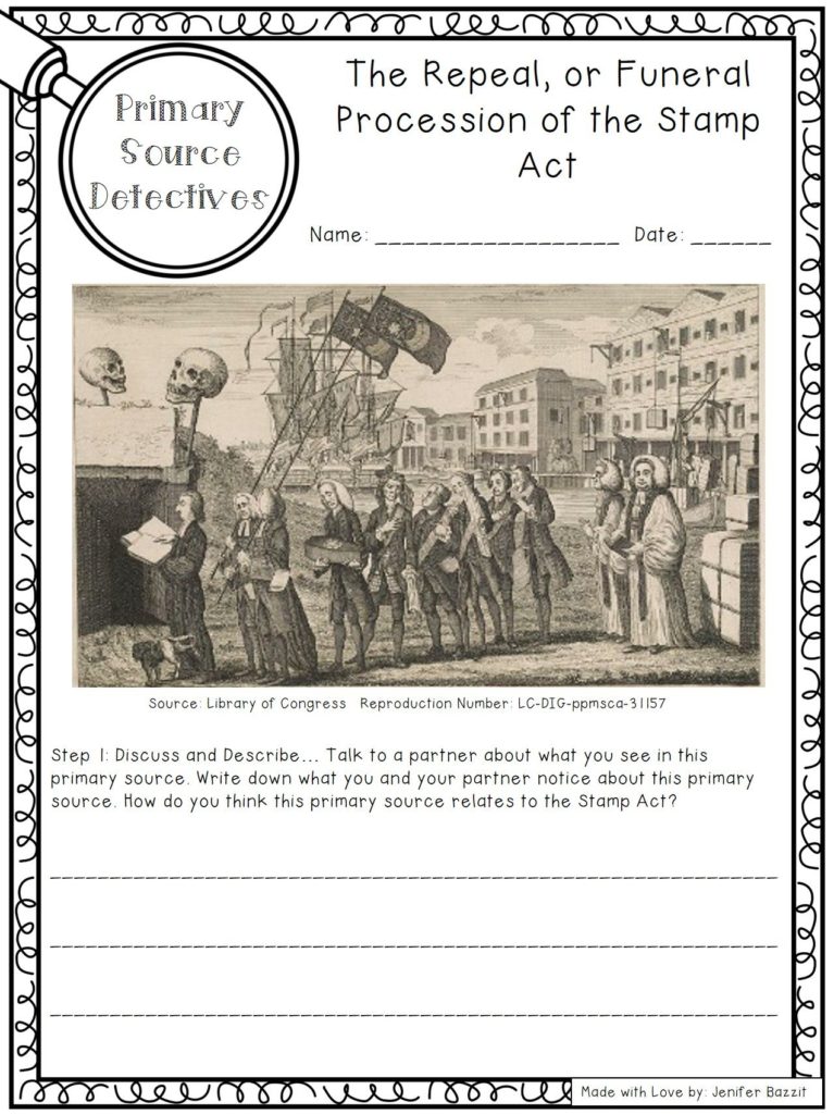 Stamp Act; Road to Revolution; American Revolution activities
