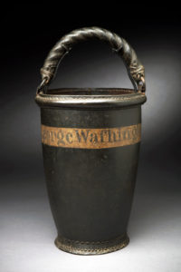 This is a fire bucket purchased by George Washington in 1797. Click on the image to visit this primary source object on the Mount Vernon website.
