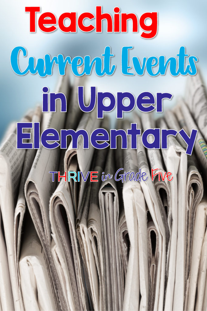 teaching current events in upper elementary