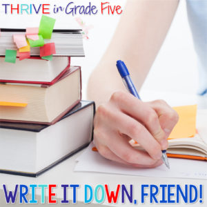 Teacher organization tip: Write it down