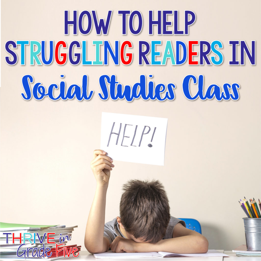 How to Help Struggling Readers in Social Studies Class