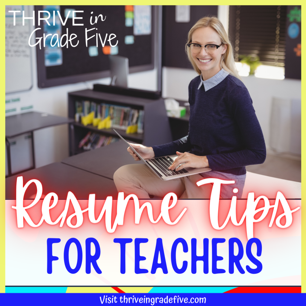 Resume Tips for Teachers