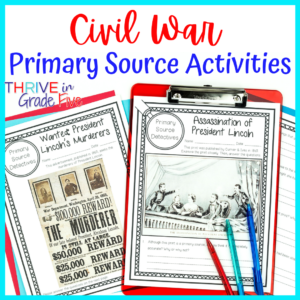 Civil War Primary Source Activity
