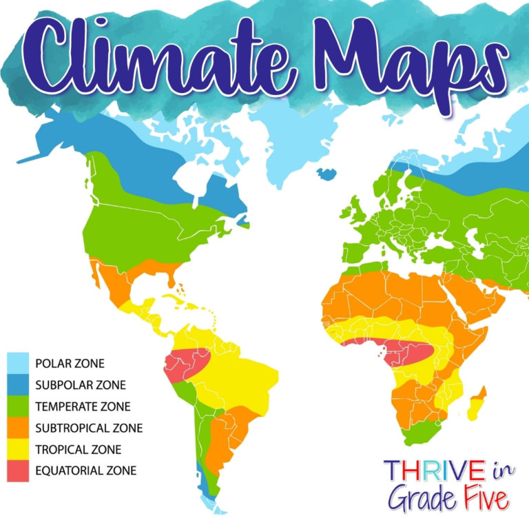 How to Teach Types of Maps - Upper Elementary - Thrive in Grade Five