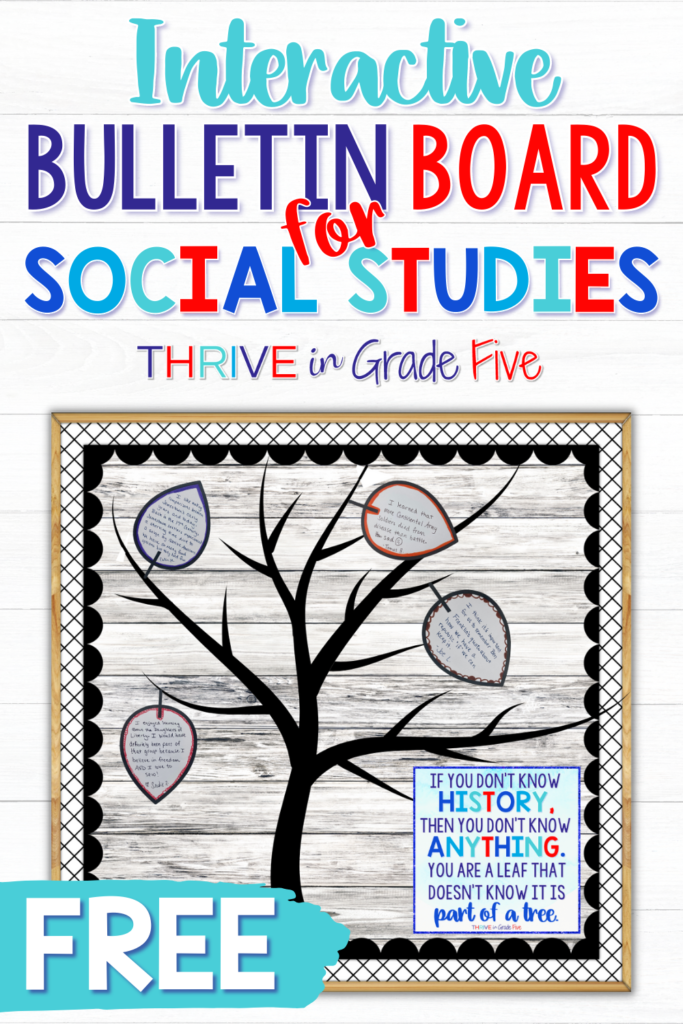 easy bulletin board idea for social studies