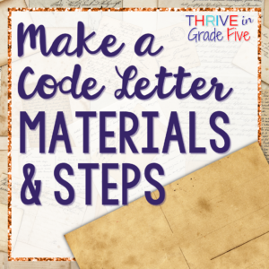 How to make American Revolution code letter