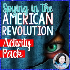 American Revolution spy activities for 5th grade