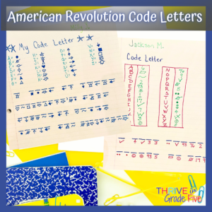 Code Letters - American Revolution Hands-On Activity