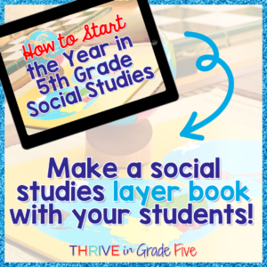 Make a layer book with your 5th grade social studies students!