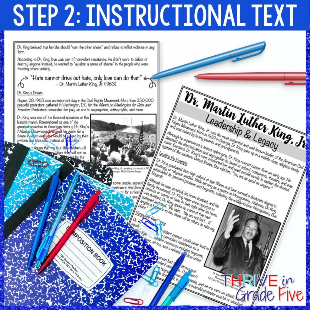 Martin Luther King, Jr Informational Text