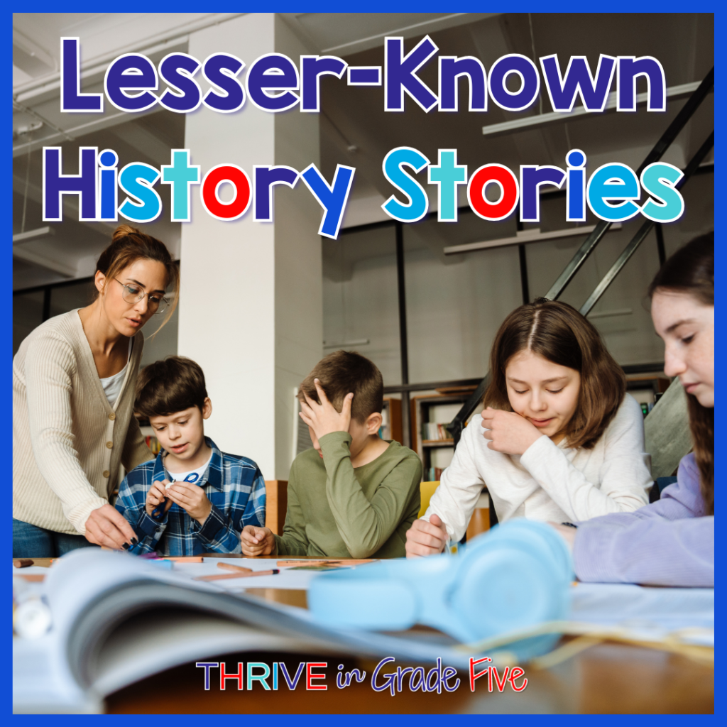 Students who finish class early can read history stories.