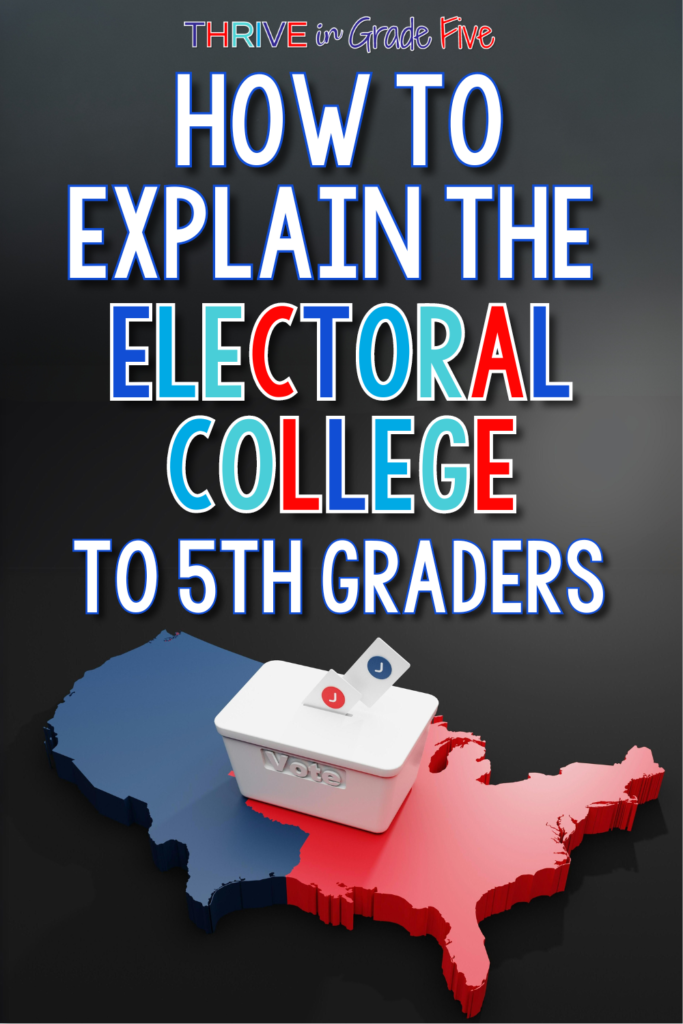 how to explain the electoral college process to 5th graders