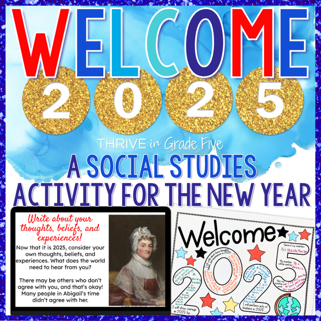 New Year Slides and Activity for 5th Grade