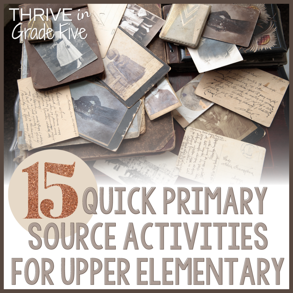 Start Social Studies Class with a Primary Source
