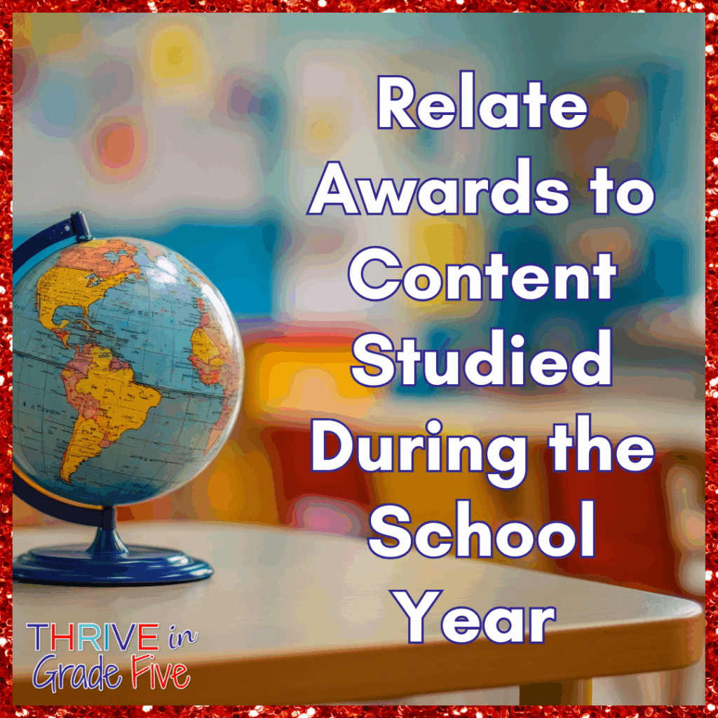 Social Studies Awards for the End of the School Year