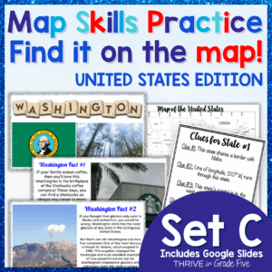 Map Skills Practice for Geography - Set C