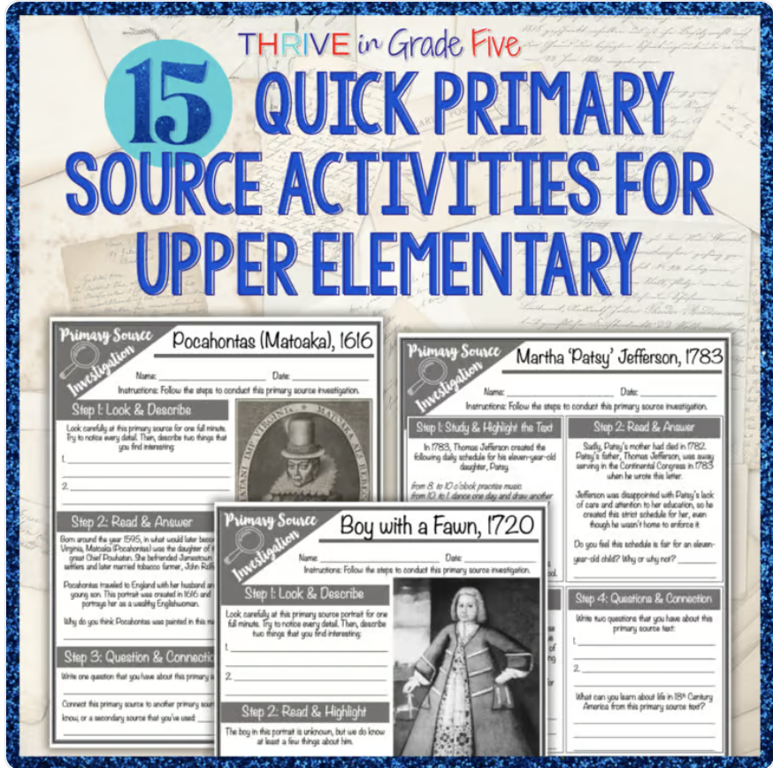 Primary Source Activities