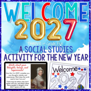 New Year 2027 - Social Studies Activity with Google Slides & Template Choices